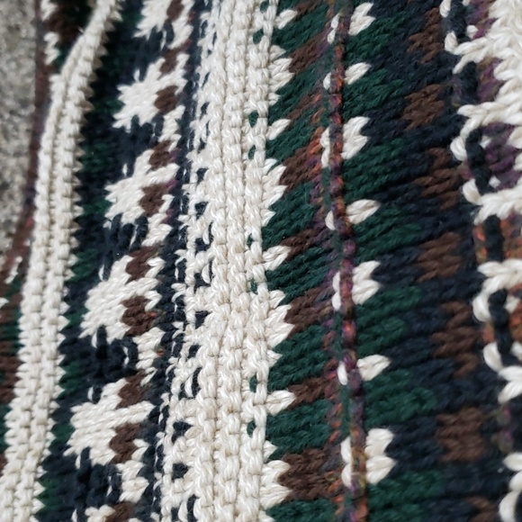 Vintage Landscape 100% Cotton Oversized Knit Sweater Men's Size Medium - Picture 7 of 14